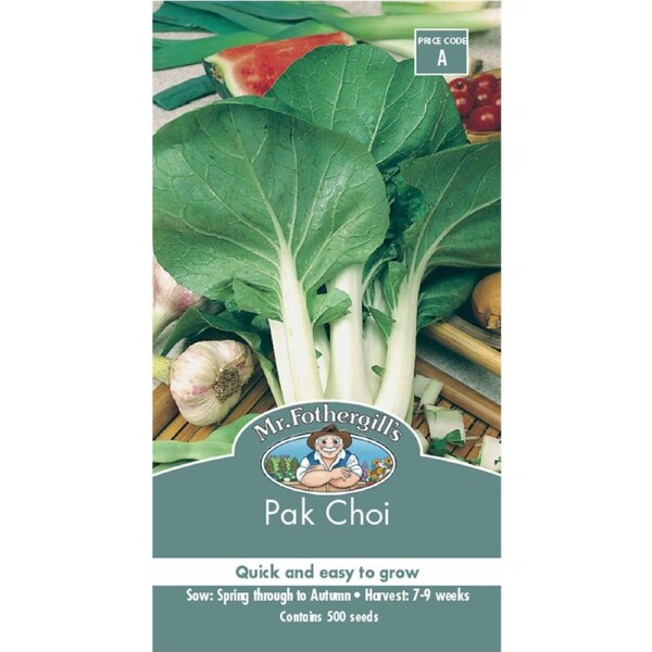 Mr Fothergill Pak Choi Vegetable Seeds - 75mm Green - Easy Growth