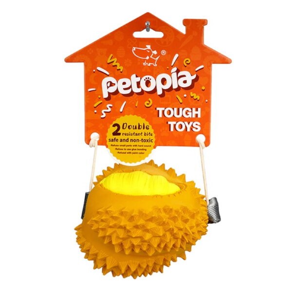 Petopia Ultra Tough Dog Toy Durable Durian Medium 1 Pack