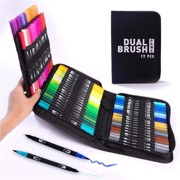 HOLALA 72-Color Dual Brush Markers for Journal Drawing