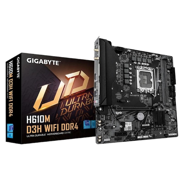 Gigabyte H610M D3H WIFI DDR4 mATX Motherboard (H610M D3H WIFI DDR4)