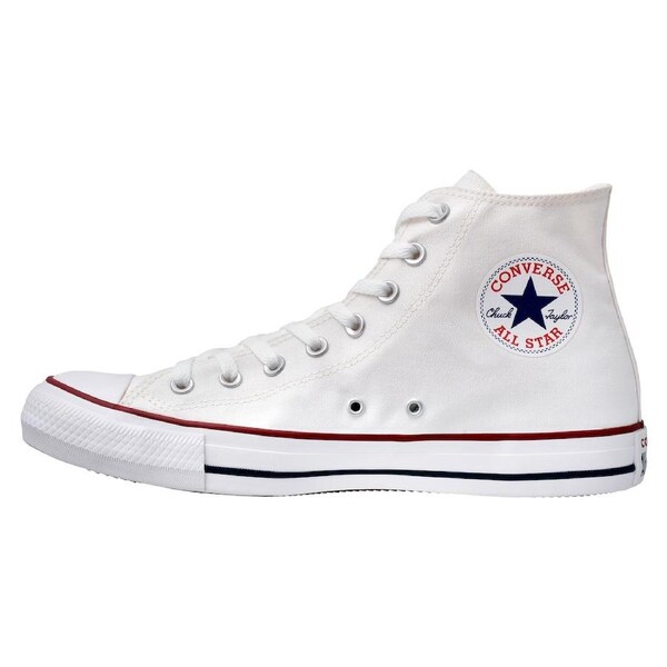Converse Chuck Taylor All Star Hi-Top Unisex Sneakers Optical White US Men's 8.5/Women's 10.5
