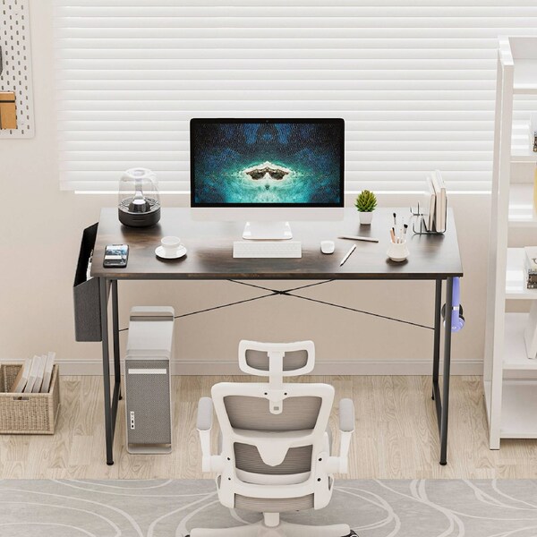Levede Computer Gaming Desk Study Home Office Workstation Desk PC Laptop Table 140cm x50cm x75cm