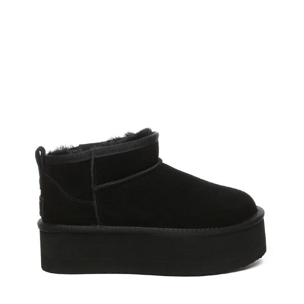 Ugg Australian Shepherd Saylor Ultra Platform - Cow Suede Upper - Women - UGG Boots Black / EU 38 / AU W 7 / AU M 5