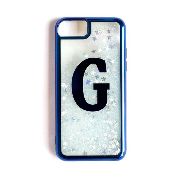 Geelong Cats AFL TYPO Iphone Shake It Glitter Case - iPhone 6/6s/7/8