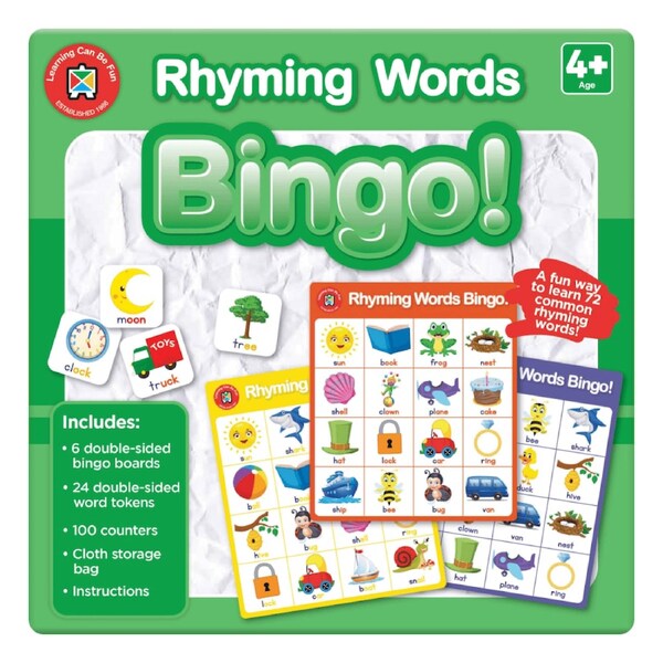 Rhyming Words Bingo