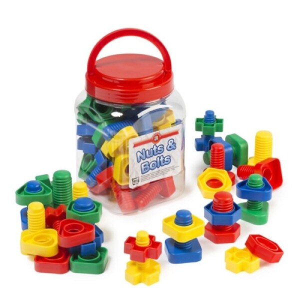 Nuts & Bolts Jar of 32
