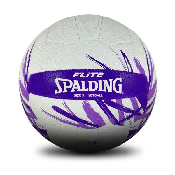 Spalding Flite 3ply Rubber Match Quality High Performance Purple Netball Size 5