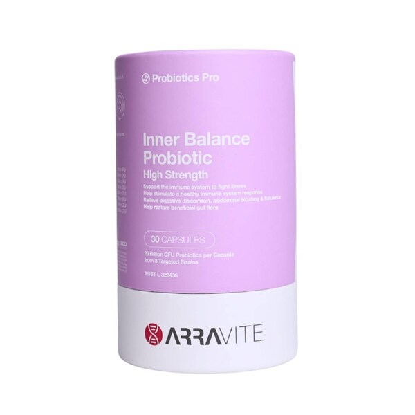 Arravite Inner Balance Probiotics High Strength 30 Capsules