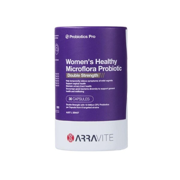 Arravite Women's Healthy Microflora Probiotics Double Strength 30 Capsules