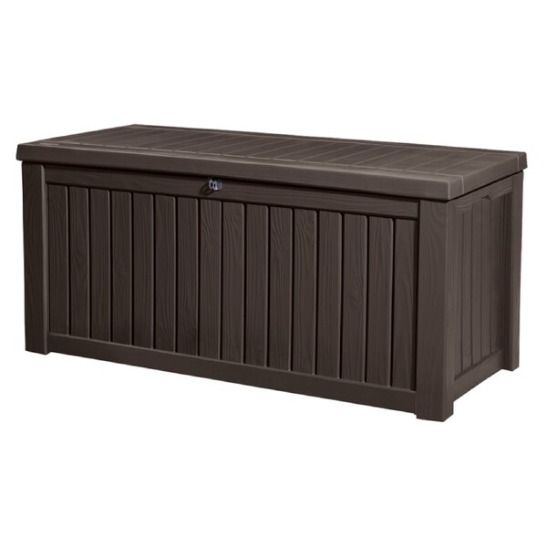 Keter Rockwood 570L Storage Box - Brown