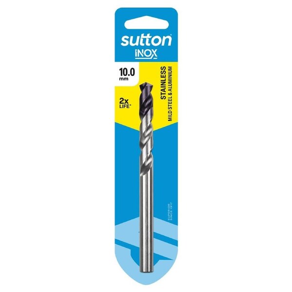 Sutton Tools Jobber Drill Bit - 10mm - M2 HSS - For Stainless Steel