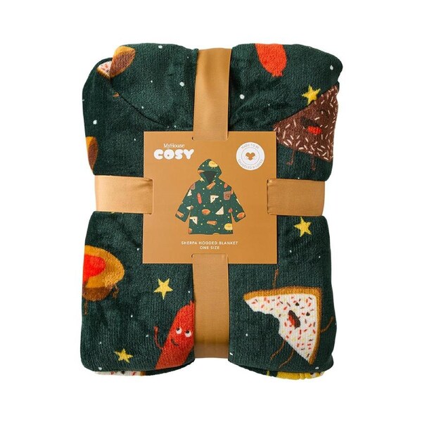 MyHouse Cosy Sherpa Hooded Blanket