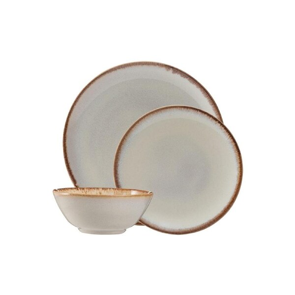 Mason Cash Reactive Glaze 12 Piece Dinner Set - Cream