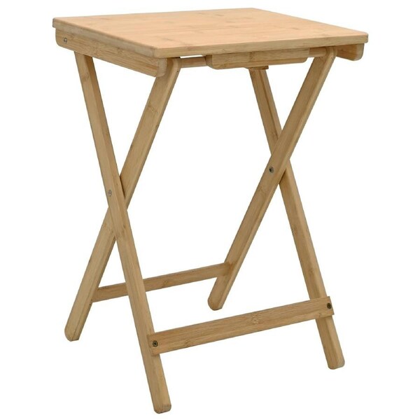 Kitchen Table Folding Manual Natural 40 x 30 x 53.5 cm Bamboo vidaXL