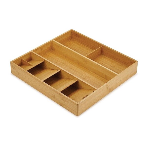 DrawerStore Bamboo Cutlery, Utensil & Gadget Organiser 38.6X40X6.5 Joseph Joseph