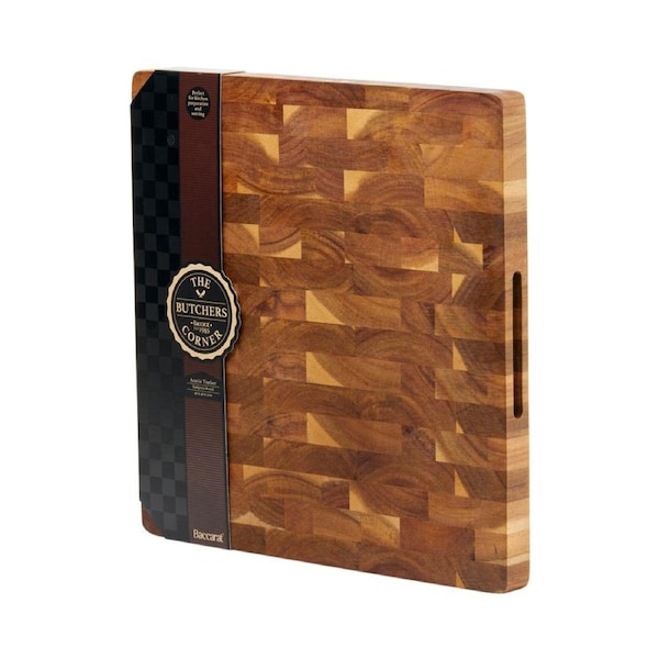 Butchers Corner Acacia Timber End Grain Board 40X40X3cm Baccarat