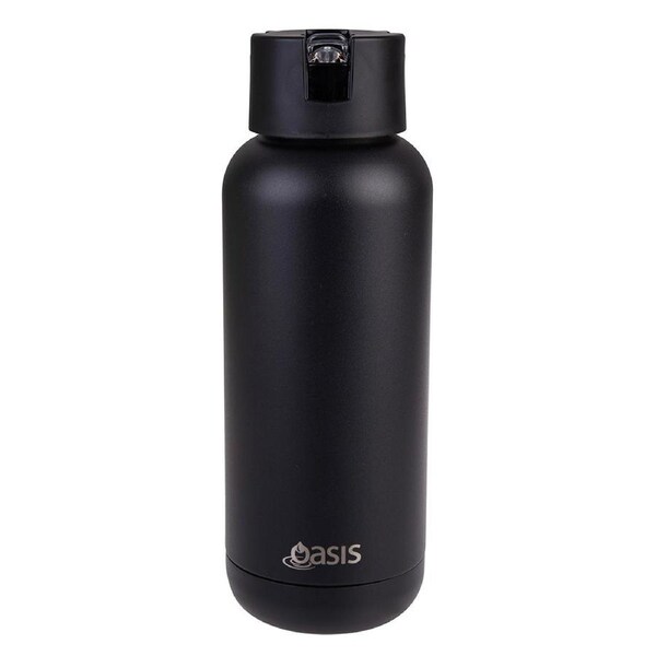 Oasis Moda Triple Wall Insulated Drink Bottle 1L - Black