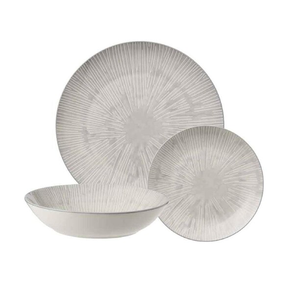 Alex Liddy Arden 12 Piece Dinner Set - Ash
