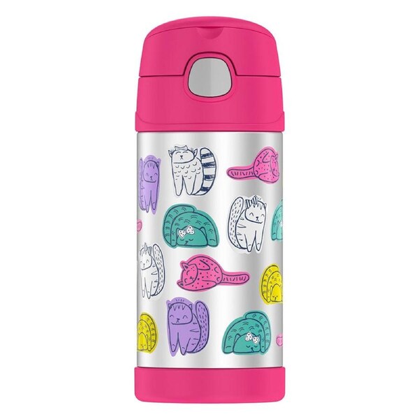 Thermos FUNtainer Vacuum Insulated Drink Bottle 355ml - Cats