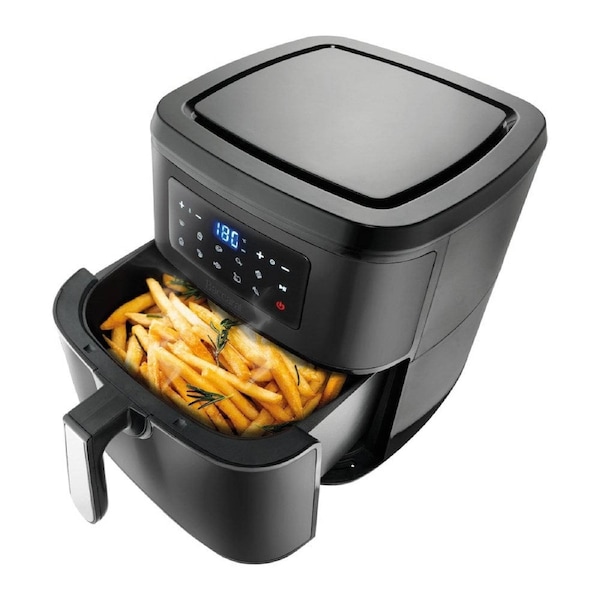 The Healthy Fry 9L Air Fryer 32.7X38.3X35.2cm Black Baccarat