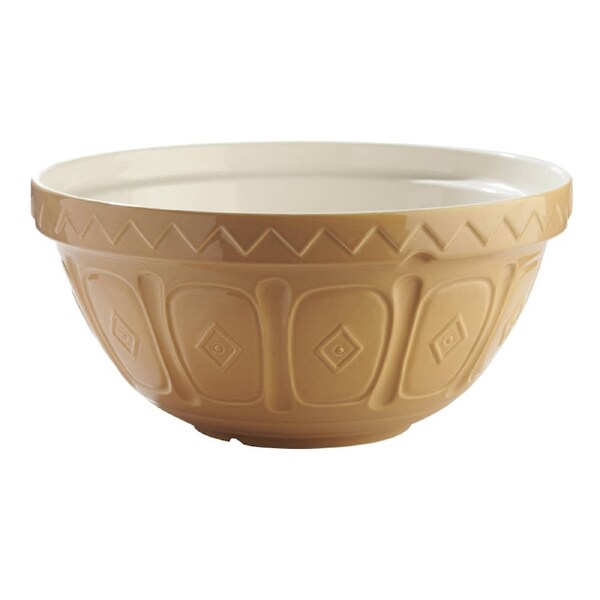 Cane Earthenware Mixing Bowl /2.7L Light Brown 26X26X12cm Mason Cash