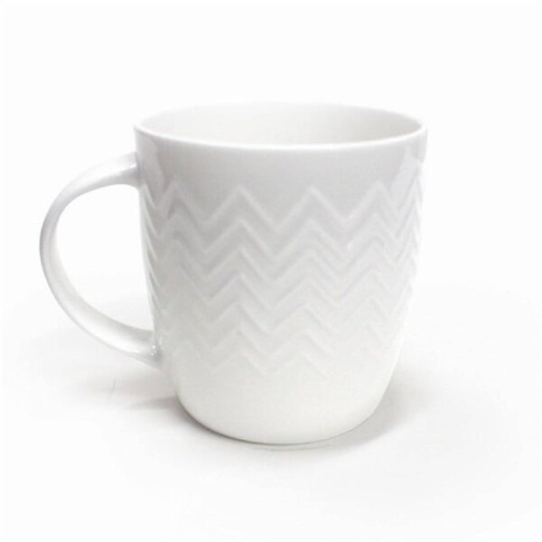 Bianco Zig Zag Textured Mug 350ml Alex Liddy