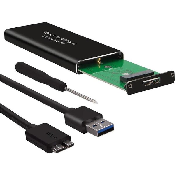 ESTONE M.2 NGFF USB 3.0 Adapter B/B+M Key to USB 3.0 Support 2230 2242 2260 2280 Size SSD with Key B/Key B+M, Writer Superspeed 5Gbps,comes with USB 3.0 Cable