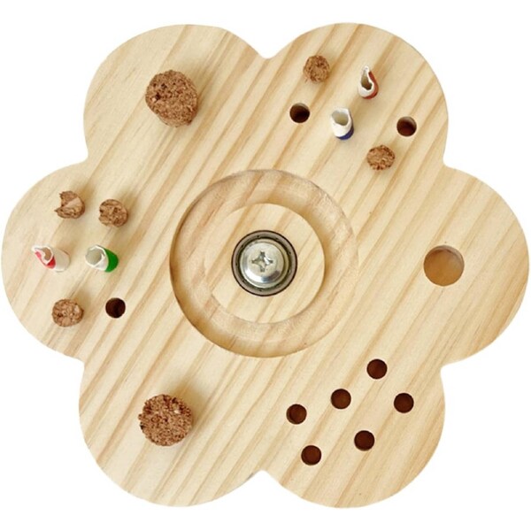 Velocity Hamster Chew Toys Wood - Rotating Hamster Exercise Toy - Cockatiel Training Tool, Bird Chewing Device for