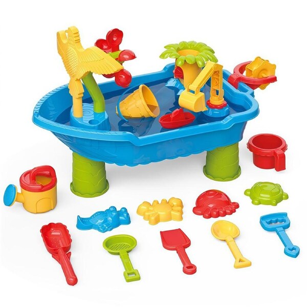 HOLALA Kids Sand Water Table Beach Boat Summer Water Toy for Outdoor Play