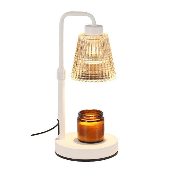 Catzon Candle Warmer Lamp with Timer Dimmable 2 Bulbs House Warming Gifts New Home Decor-White