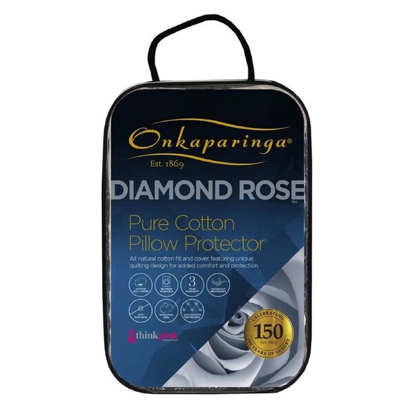 Onkaparinga Diamond Rose Cotton Pillow Protector