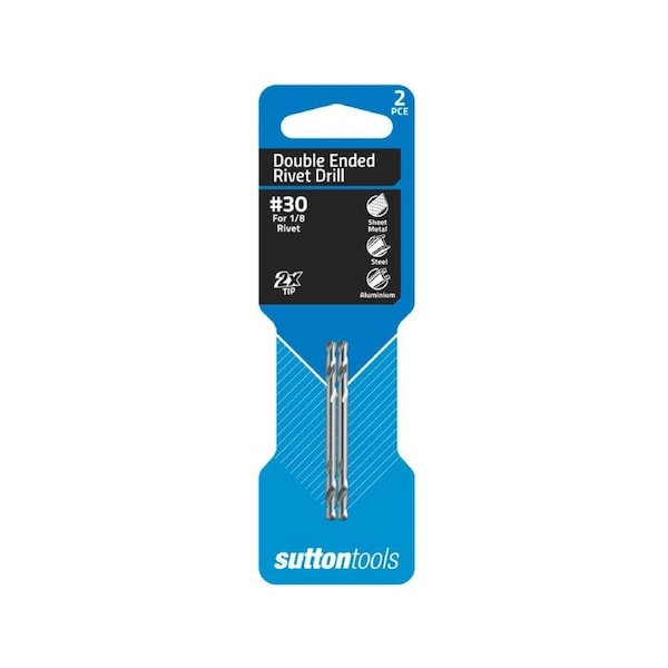 Sutton Tools No 11 Double Ended Panel Drill Bit 2 Pack M2 HSS Durable