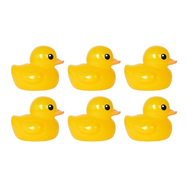 6PK Impulse Colour Jumbo Glitter Ducks Play Toy 4m+ 16x13.5x13.3cm Assorted