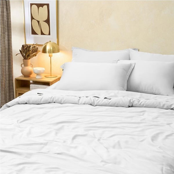 Sheraton Luxury Bamboo Luxe Quilt Cover Set White King