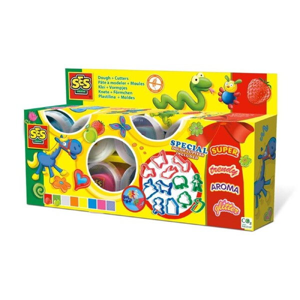 SES Creative Dough Mania 8 X 90 G With Cutters