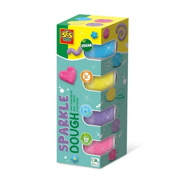 SES Creative Feel Good Dough - Sparkle 4 X 90 G