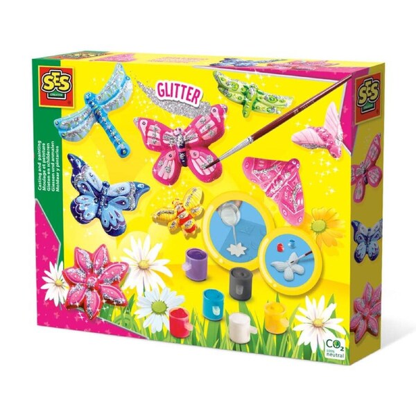 SES Creative Casting And Painting - Butterfly And Glitter