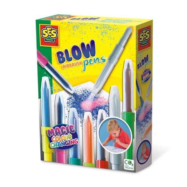 SES Creative Blow Airbrush Pens - Magic Colour Changing