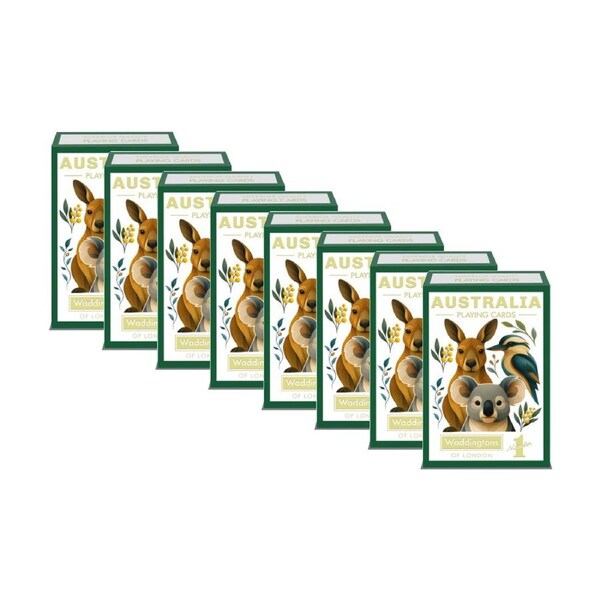 8PK Waddingtons Australian Animals Family Friendly Playing Cards 55