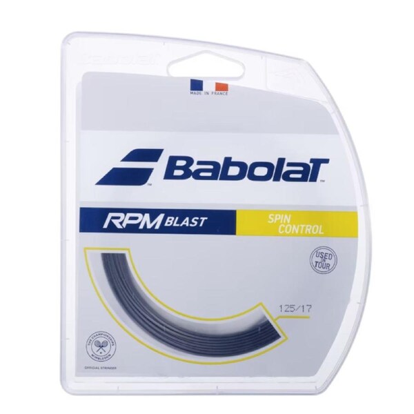 Babolat RPM Blast 17 Gauge/1.25 Tennis String - Single Pack (Made in France)