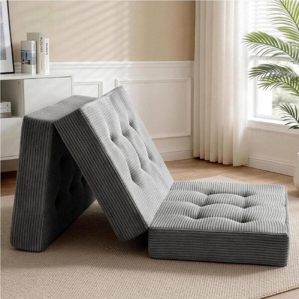 Giselle Single Folding Mattress 15cm Foldable Foam Portable Guest Sofa Bed Camping Mat