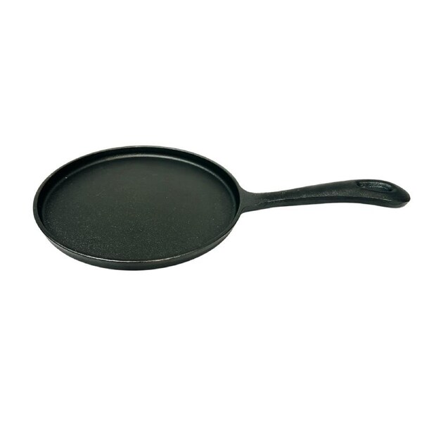 Fissman Non-Stick Cast Iron Crepe Pan 22cm Long Handle - Durable, Easy-Clean