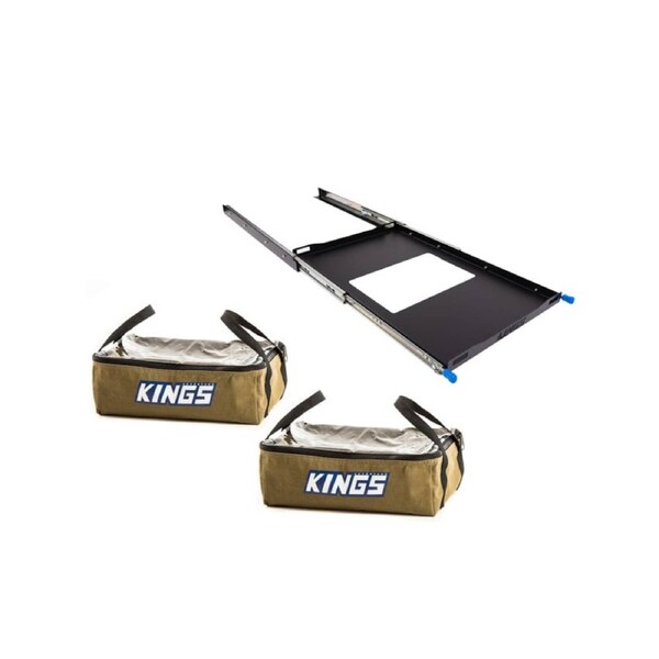 Kings Fridge Slide - Medium 100kg rating -Heavy-duty + 2XClear Top Canvas Bag