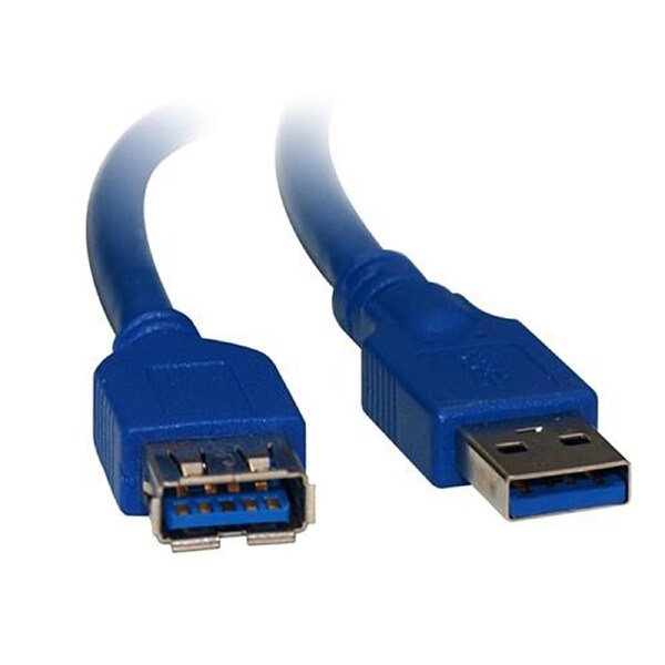 8Ware USB 3.0 Type A Male to Female Blue Extension Cable - 2m (UC-3002AAE)