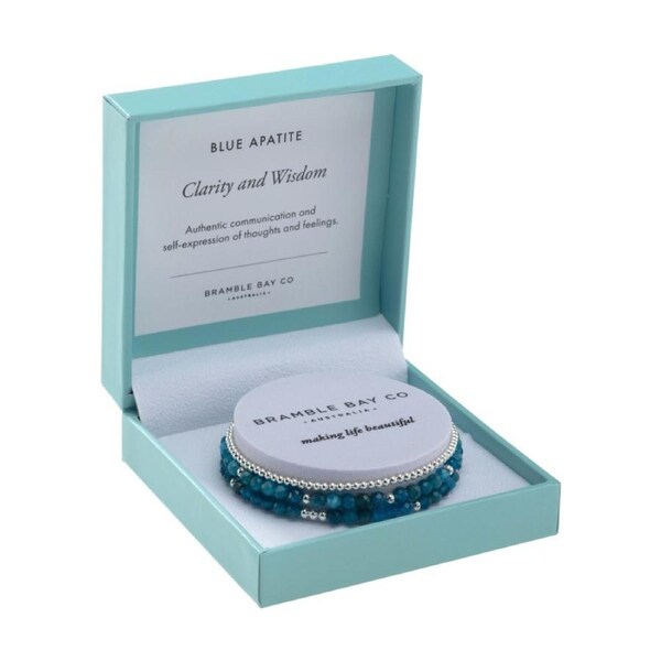 3pc Bramble Bay Clarity & Wisdom Trio Beaded Jewellery Bracelet Set 4/3mm