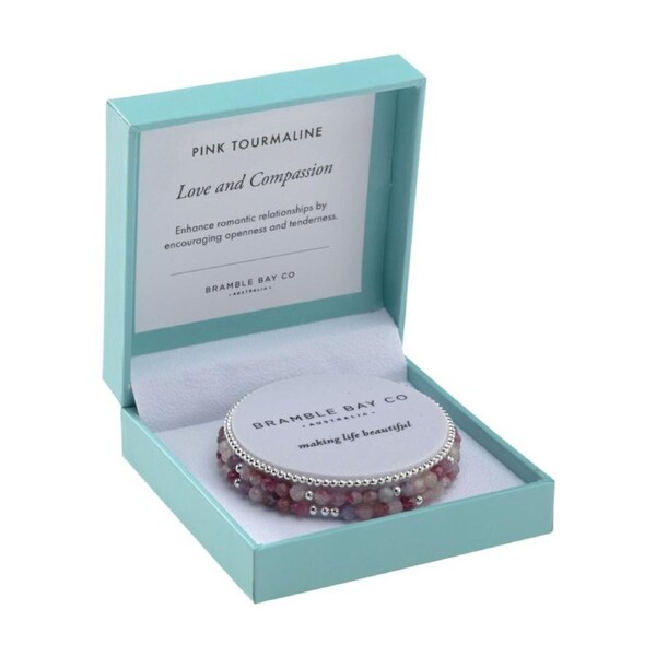 3pc Bramble Bay Love & Compassion Trio Beaded Jewellery Bracelet Set 4/3mm