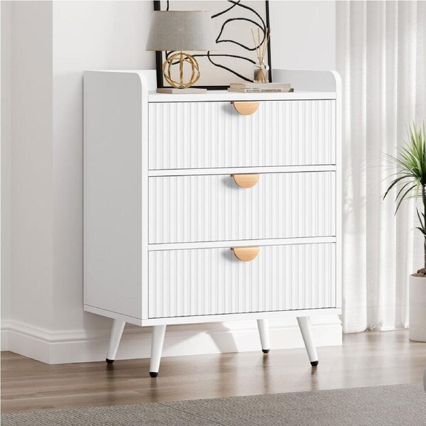 3 Chest of Drawers ALFORDSON Dresser Tallboy White