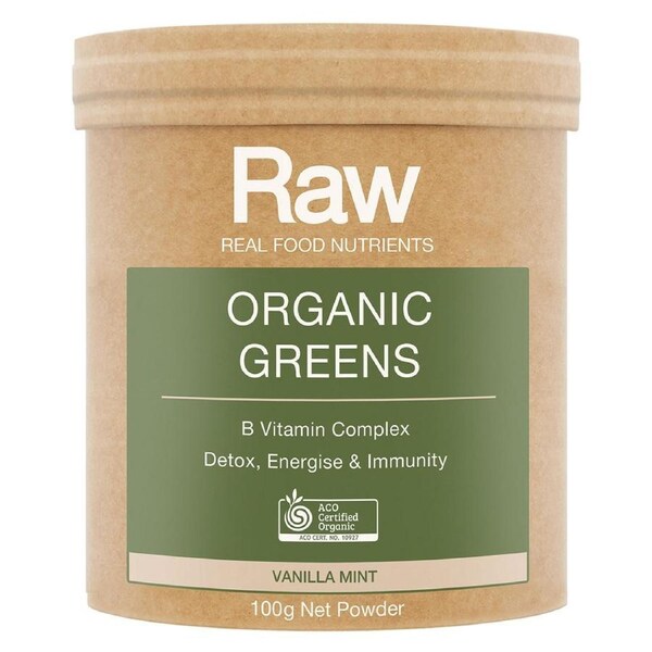 Amazonia Raw Organic Greens B Vitamin Complex Powder 100g