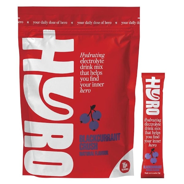 Hyro Sugar Free Electrolyte Powder Blackcurrant 15 x 4g Sachets
