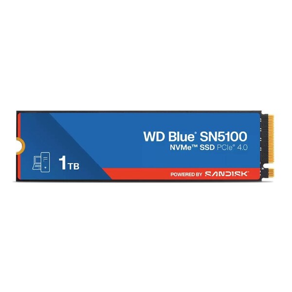 Western Digital WD Blue SN5100 NVMe(TM) SSD - 1TB M.2 2280 PCIe Gen4 Read